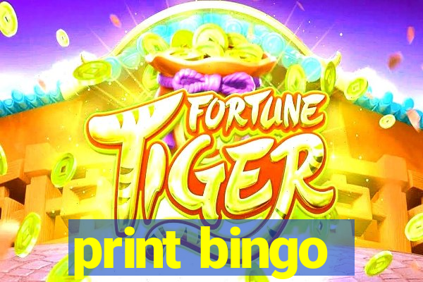 print bingo