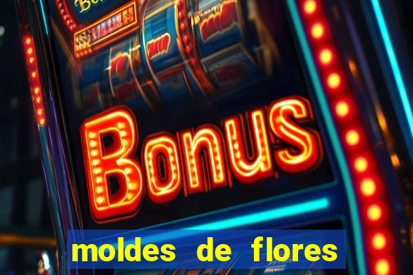 moldes de flores gigantes para imprimir