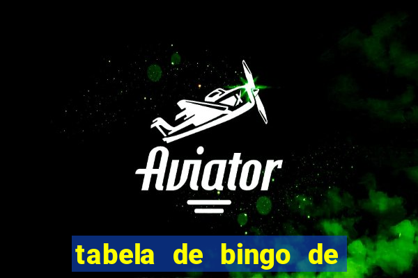 tabela de bingo de 1 a 100