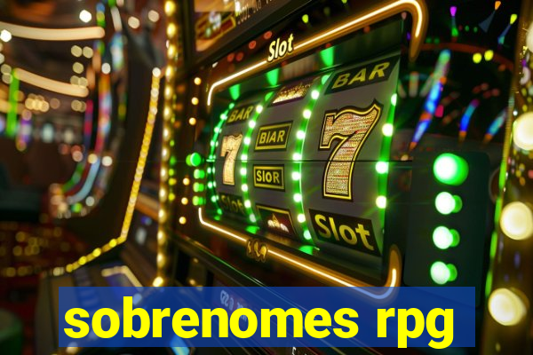 sobrenomes rpg